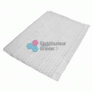 Bl004-2st - dalle stabilisatrice de graviers 4cm blanc - nidagravel - 1,20m x 2,40m