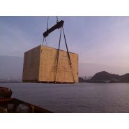 Caisse en bois sur-mesure en Contreplaqué - NIMP15 SEI 4C - Housse Thermosoudée - Fret Maritime Caisse en bois sur-mesure en Contreplaqué - NIMP15 SEI 4C - Housse Thermosoudée - Fret Maritime