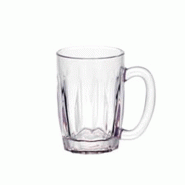 Chope à bière réutilisable polycarbonate transparent 630ml Ø9,5x12cm - par 24