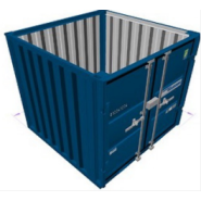 Container de stockage 8 pieds neuf - Porte double-battant - LC8 Container de stockage 8 pieds neuf - Porte double-battant - LC8