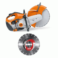 Découpeuse thermique TS 420 avec 1 disque diamant BS50 Ø 350 mm - STIHL - TS420+BS50350/20