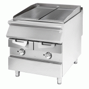 Grill gaz inox viande/poisson à poser format 800 x 730 x 870 mm - PVS7080GRACQG