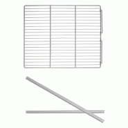 Grille porte-charge plastifiée GN 2/1 - 650 x 530 mm - avec 1 paire de glissières inox