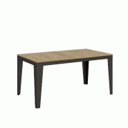 Itamoby Table Extensible 90X160/264 Cm Flame Evolution Chêne Nature Structure Anthracite - marron 8050598016275