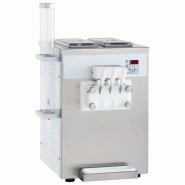 Machine à soft ice avec refroidissement à air, production 13,5 kg/h (180 cônes) 500x550x720 mm - VIRTUS - 0615402729161