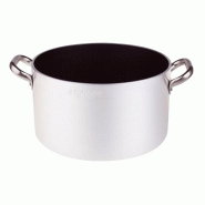 PENTOLE AGNELLI AGNELLI - ALSA2104S40 - Casserole haute en aluminium avec poignées en acier inoxydable. - Diamètre 40 - hauteur 22 cm - Épaisseur 5