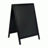 Petit panneau de trottoir Duplo noir | Securit - CU900