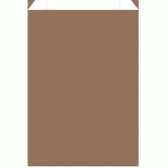 Pochettes cadeau kraft lisse café 24x9x41cm - par 150