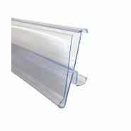 Porte étiquette pour gondole - Fixe - Transparent - Longueur 1330 mm - Pour TEGO - EDEN Porte étiquette pour gondole - Fixe - Transparent - Longueur 1330 mm - Pour TEGO - EDEN