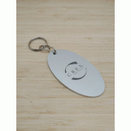 Porte-clés en aluminium ovale AÉRO - Référence 102615