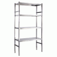Rayonnage inox tôlé l.600 x p.400 storinox - 1905550