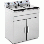 Royal Catering - Royal Catering Friteuse Électrique 2 x 16 l Total / 2x 10 l D’Huile, 2 x 6 000 W, Courant Triphasé 400 V, Robinets De Vidange, -