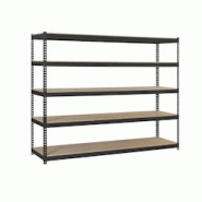 SimonRack Étagère Industrielle, 2000x2100x450 mm, 5 Niveaux en bois, Étagère Charge Lourde, Anthracite/Bois - Simonforte - métal 8425437100949 SimonRack Étagère Industrielle, 2000x2100x450 mm, 5 Niveaux en bois, Étagère Charge Lourde, Anthracite/Bois - Simonforte - métal 8425437100949