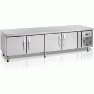 Sous comptoir soubassement réfrigérée 4 portes 370 litres - PUC5410