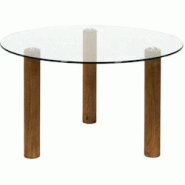 Table basse ronde en verre trempé The Home Deco Factory - 3664944699897 Table basse ronde en verre trempé The Home Deco Factory - 3664944699897