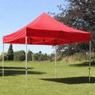 Tente pliante 3x3m 300g/m² 40mm rouge