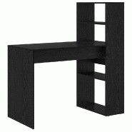 VidaXL Bureau Chêne noir 113 x 54 x 120 cm Bois d'ingénierie Modèle Vega Executive Minimal - 869275