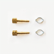 Kit maintenance chalumeau : écrou 12x100 + 1 douille Ø6.3x12 + 1 collier en inox