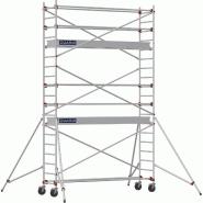 Échafaudage roulant aluminium AL 300 version standard - Hauteur de travail : 6,90 m - DUARIB - 613915 Échafaudage roulant aluminium AL 300 version standard - Hauteur de travail : 6,90 m - DUARIB - 613915