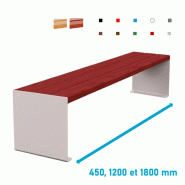 Banquette KUB acier et bois