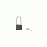 Cadenas ACERA gris à clé, base 60 mm, anse 1/2 haute 79 mm, anse acier cémenté, 3 clés - 3150269881654 Cadenas ACERA gris à clé, base 60 mm, anse 1/2 haute 79 mm, anse acier cémenté, 3 clés - 3150269881654