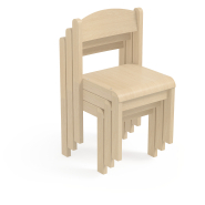 Chaise d'école Zoe - hêtre massif - ergonomique - tailles 2-3 Chaise d'école Zoe - hêtre massif - ergonomique - tailles 2-3