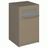 Comptoir Vertigo H T01naturel solo L60cm 1 tabl.Couliss.2tabl.Amovibles - taupe