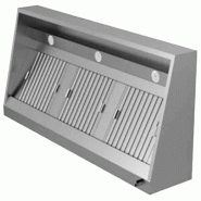 Mastro Hotte murale Snack avec moteur, éclairage LED et regulateur de vitesse, 1000x950 mm - VIRTUS - DAA0265