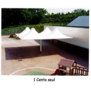 Préau Cento - 8,22 x 8,22 soit 67m2 sur poteau central - Conforme norme NV 65