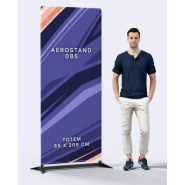 Stand noir hd 85 x 200 cm - Aerostand 085_0