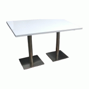 Table de restauration - Rectangulaire - Stratifié, Blanc Inconnue TBLRE120x80StraBlan