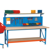 Table de travail avec dosseret perforé - réf. TTDP Table de travail avec dosseret perforé - réf. TTDP
