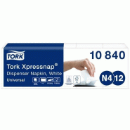 Tork Serviettes Xpressnap N4, N12 Blanc 5 pièces de 225 feuilles - blanc papier 10840