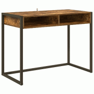 VidaXL Bureau Chêne Fumé 100 x 50 x 75 cm Bois d'ingénierie Modèle Orion Advance - 886476