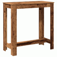 VidaXL Table de bar vieux bois 102x50x103,5 cm bois d'ingénierie Modèle Boréal Prime Pro - 854416