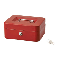 Caisse à monnaie Rouge - Dimensions : L20 x H9 x P16 cm