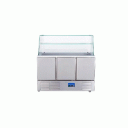 Cuistance - Saladette réfrigérée avec pare haleine - réf. S903VG - inox S903VG