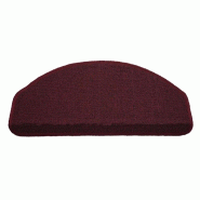 Décoshop26 - Lot de 15 tapis d'escalier protection d'escalier antidérapant 65x25cm semi-circulaire bordeaux 04_0000015 - 3000249638986