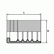 Douilles à sertir sans dénudage - Pour tuyaux 1TE, 2TE, R6, R17, 1SC - DSNDTE0604
