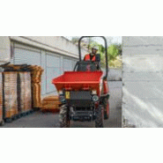 Dumper électrique compact D101AEA - AUSA - Capacité 1000 kg - Hauteur de déchargement 1,6 m