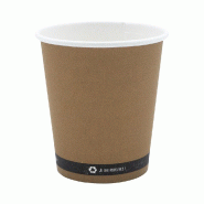 Gobelet carton brun 10cl - par 50