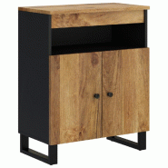 Helloshop26 - Buffet bahut commode armoire meuble de rangement organisateur cuisine salle de séjour salon avec 2 portes 60 x 33 x 75 02_0029729 - Boi