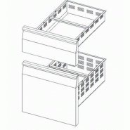 Kits tiroirs pour tables réfrigérées série 700  gamme afi - ozkt-2/3-1/3