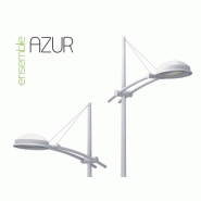 Lampadaire urbain azur / led / en aluminium thermolaqué / 8 m_1