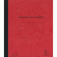 Lot de 5 Carnet de position de compte - 19x21 - 80 p. - 3416790014399