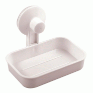 MSV Super Ventouses Porte-savon en plastique couleur blanche - blanc plastique MS4515