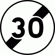 Panneau prescription temporaire BK33 - Fin de limitation de vitesse - WP Signalisation Panneau prescription temporaire BK33 - Fin de limitation de vitesse - WP Signalisation