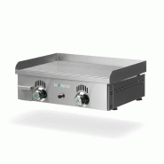 Plancha à gaz NOVO-SNACK rainurée en ACIER rectifié - L600 | Mainho - NSRR60N
