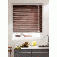 Store vénitien en lames de 25 mm en aluminium - couleur bois