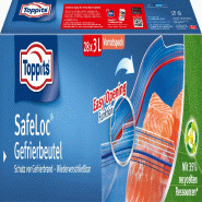 Toppits Sacs de congélation à fermeture double, 27 x 24.4 cm, 3 L, 28 pièces - transparent 775565 Toppits Sacs de congélation à fermeture double, 27 x 24.4 cm, 3 L, 28 pièces - transparent 775565